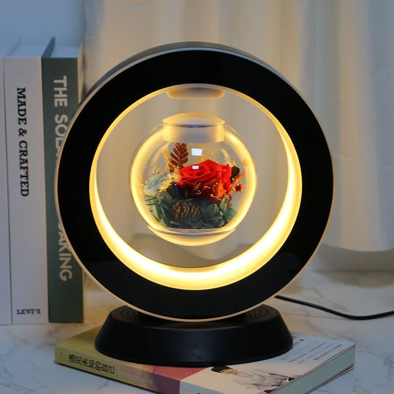 image-Rose Lovers Magnetic Levitation Flower - Blue