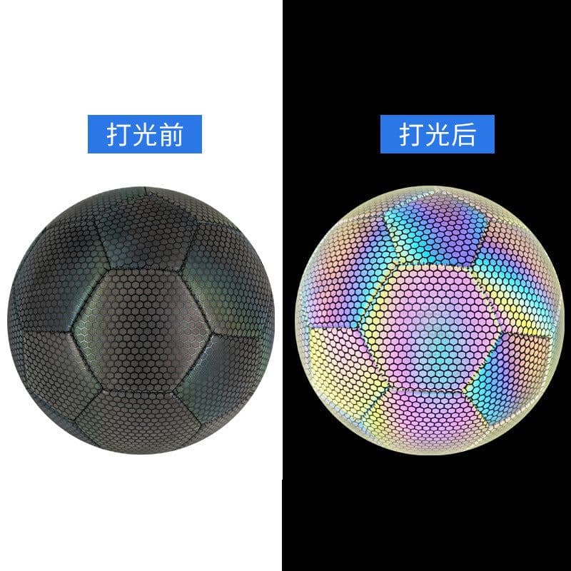 image-Football No. 5 Black Reflective PU Training Ball