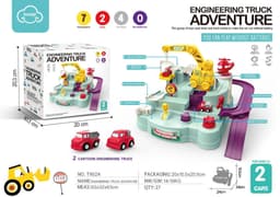image-Tosiqi Space Adventure Track Toy - 4 Cars Parking Lot