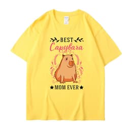 image-Cross-border independent station new summer cartoon cute Harajuku style printed cotton short-sleeved men's and women's T-shirt tops