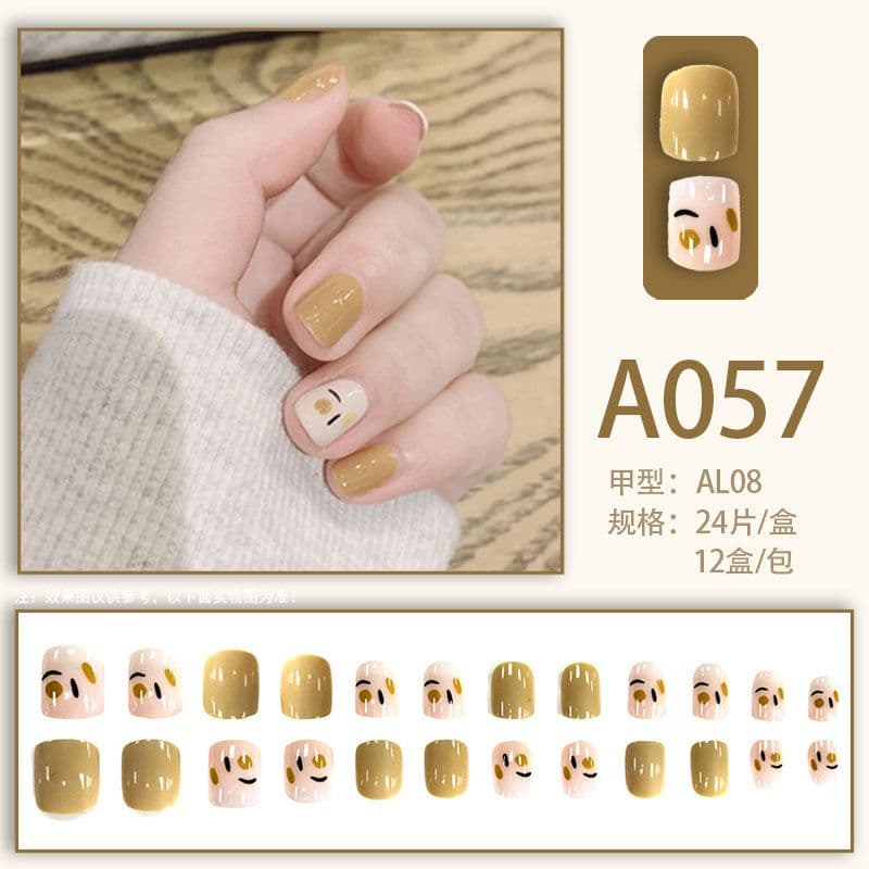 image-Internet celebrity new fake nails wearable nails finished nail patches nail art patches removable nail patches nail art accessories