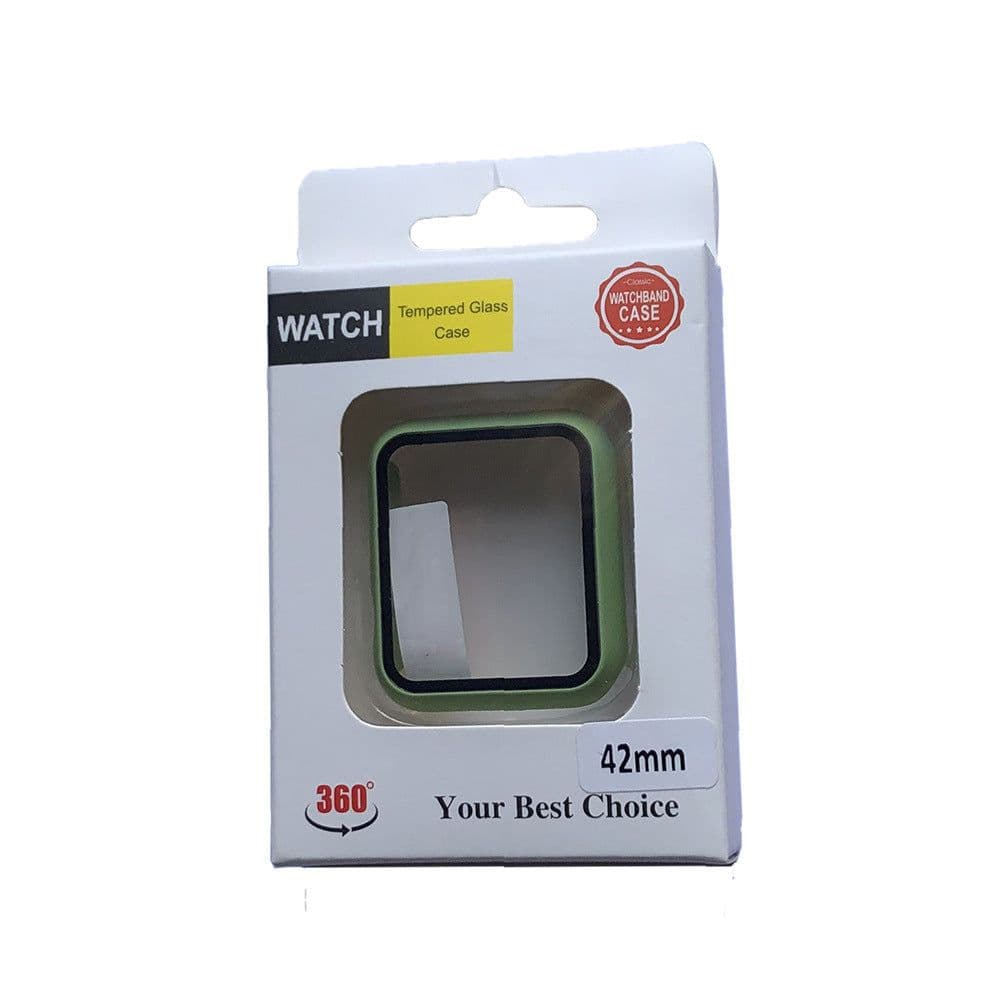 image-Suitable for Apple 7 representative case iwatch S7 watch protective cover shell film integrated PC frosted tempered film all-inclusive shell