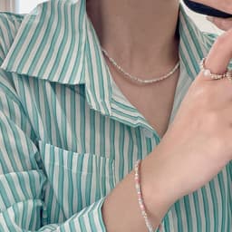 image-Sterling Silver Triangle Necklace - Women's 925 Silver Bracelet 21cm-50cm