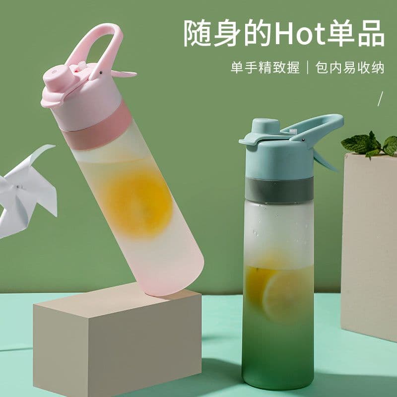 image-Orange Source Water Bottle 650ml - Gray Sports Cup
