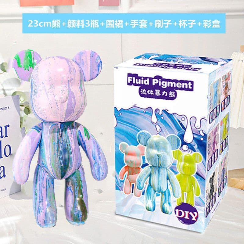 image-Fluid Bear DIY Paint Set - 6 Colors 60ml