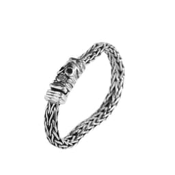 image-Seiko Men's 925 Silver Skull Bracelet - Retro Jewelry