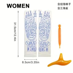 image-Cross-border Warp socks English acupuncture point socks meridian socks Chinese heritage massage socks spot