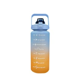 image-Wardcolor Purple Green Gradient 2000ml Sports Bottle Outdoor Portable With Scale