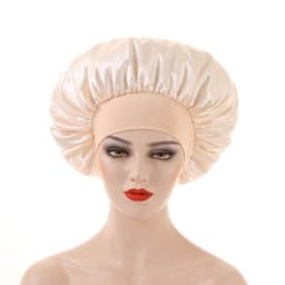 image-Amazon hot selling wide strip wide brim high elastic headband night cap ladies chemotherapy cap hair care cap