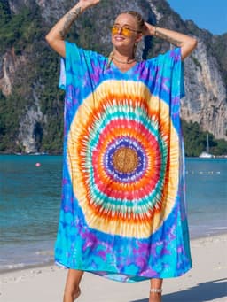 image-LH621 European and American beach blouse cotton skirt