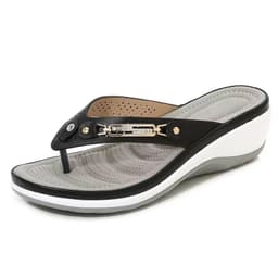 image-Flip-flops Women Summer Beach Sandals - PU Sole