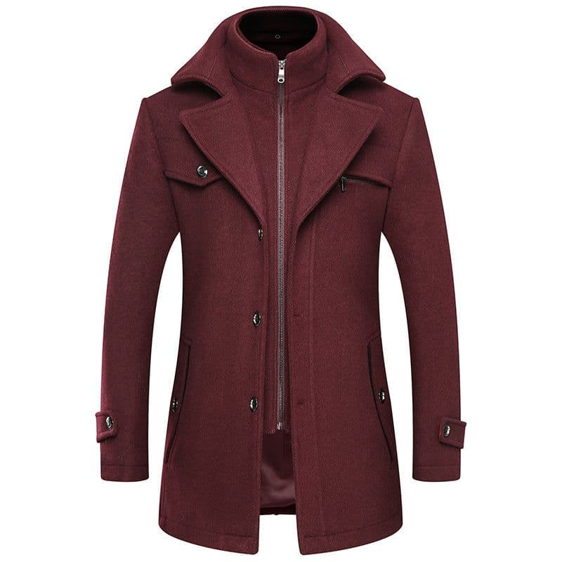 image-Lansboter Wool Coat Men Grey 4XL Winter