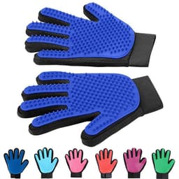 image-Silicone Pet Grooming Gloves - Hair Removal Brush
