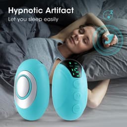 image-Rechargeable EMS Micro-Current Sleep Aid - Green 15 Gears LED Display