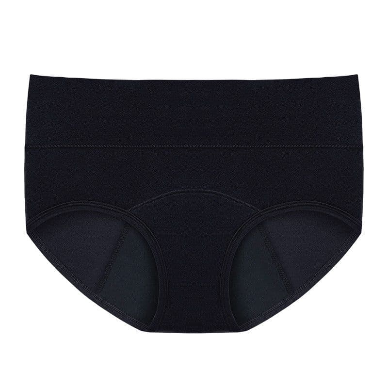 image-Women's Physiological Pants 3XL Blue Cotton High Waist