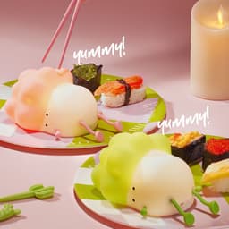 image-Silicone Lamp - Party Dish Patting Creative Gift, Soft Eye-Protection Light for Bedroom