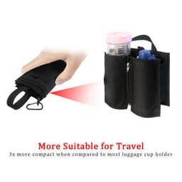 image-Portable Suitcase with Cup Holder - Travel Essentials