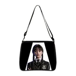 image-Cross-border Adams family Wednesday addams ladies shoulder bag niche armpit bag fashion handbag