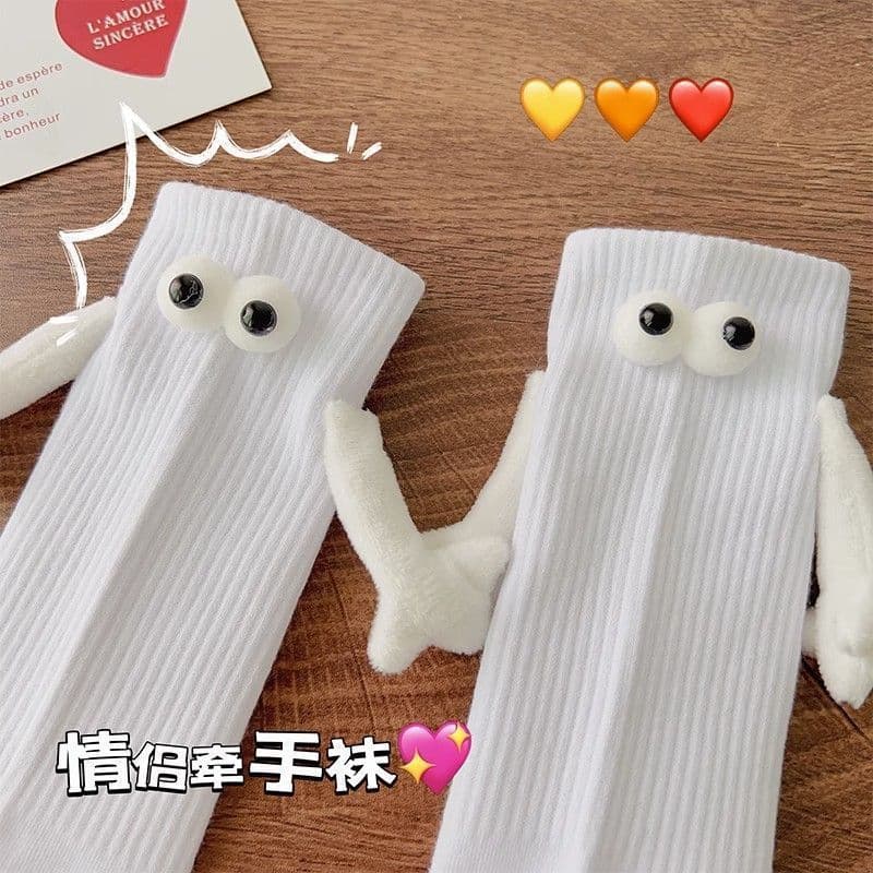 image-Cotton Tube Socks for Women, Funny 3D Design, Unisex, Absorb Sweat, Summer Style