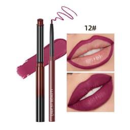 image-QIBEST Lipstick Lip Liner Set - Matte Nude Waterproof