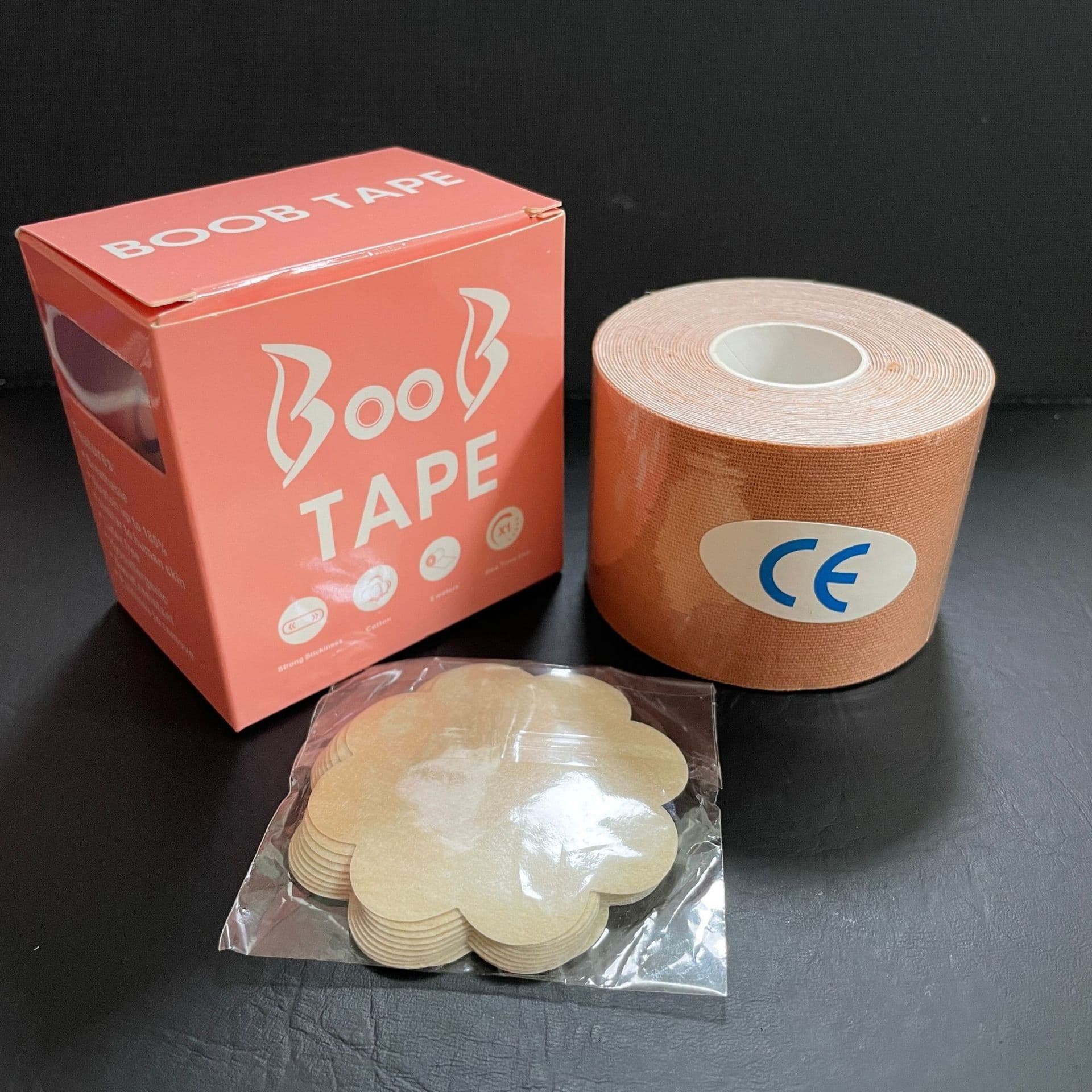 image-Boob Tape 5cm x 25cm Skin Tone Cotton