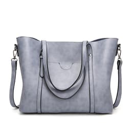 image-ANNMUU Tote Bag - Brown PU Leather Shoulder Bag