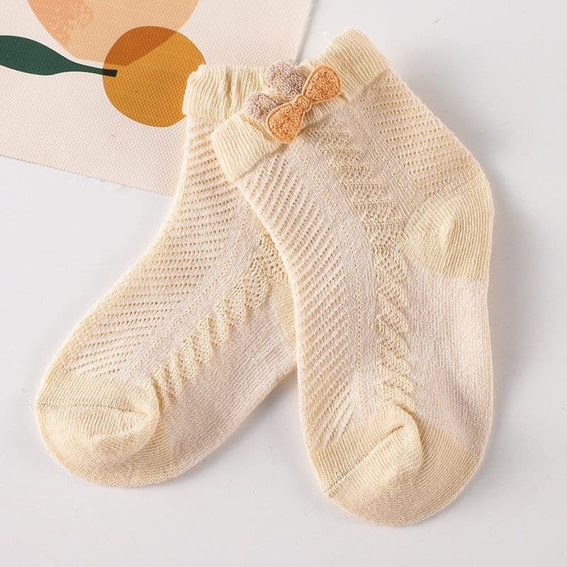 image-Newborn socks baby summer thin section baby boneless super cute cute middle tube socks 0-6 months wholesale baby