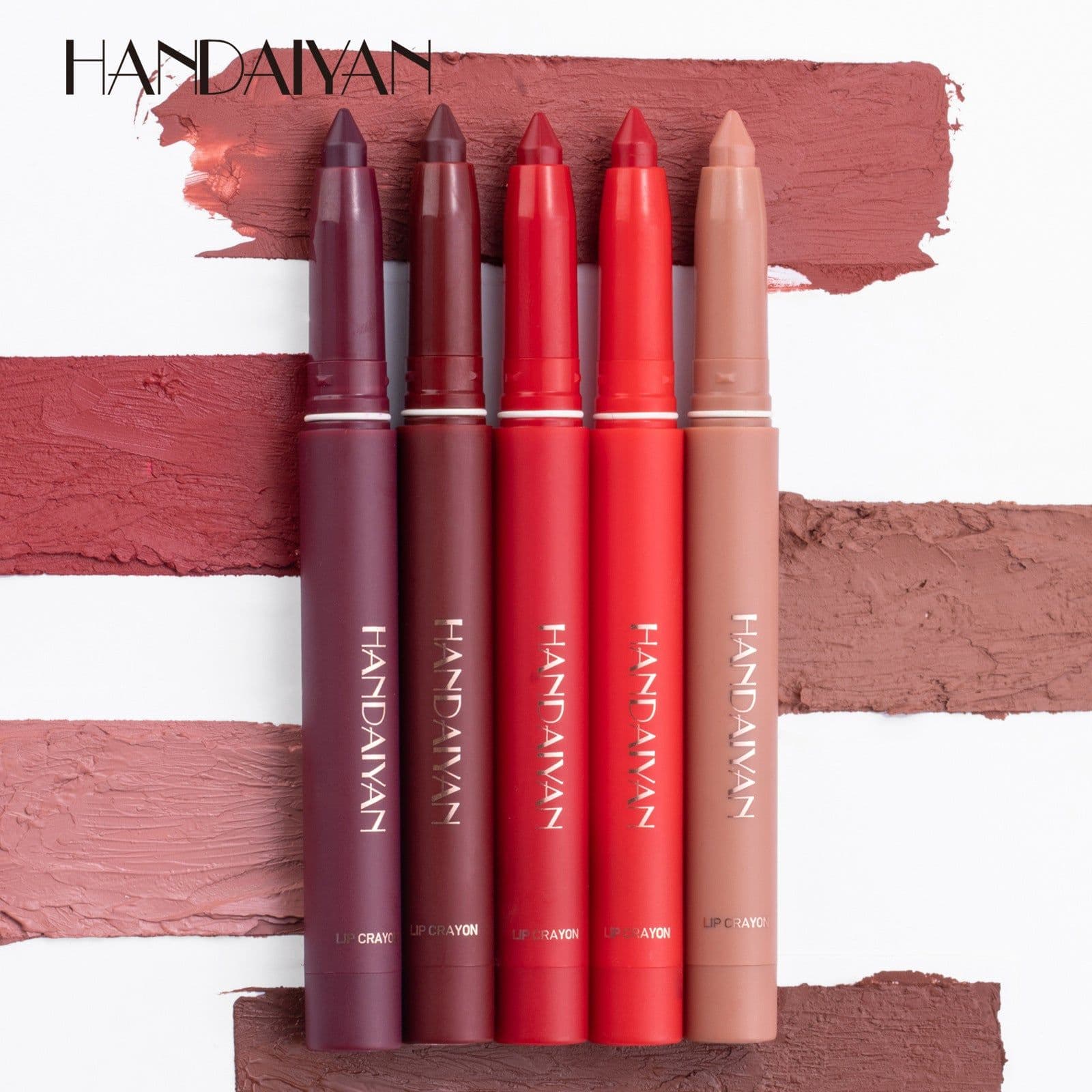 image-HANDAIYAN 12-Color Lipstick Pen Lip Liner Set