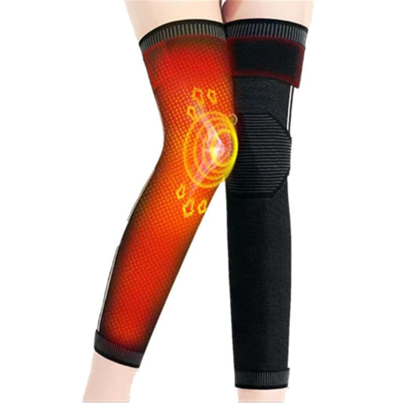 image-Extended nylon four-sided elastic knee pads to keep warm men and women knee pads leg pads elderly wormwood waist protection shoulder protection supplies