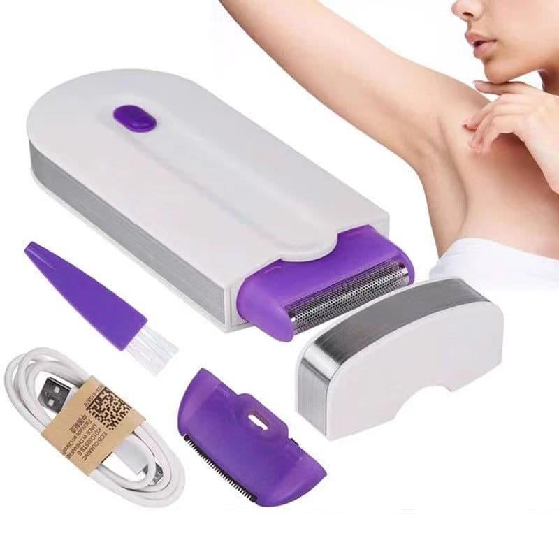 image-Portable Mini Laser Hair Removal Device - Electric Shaver Blue
