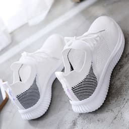 image-Women's Sports Mesh Running Shoes - Pink Low Cut