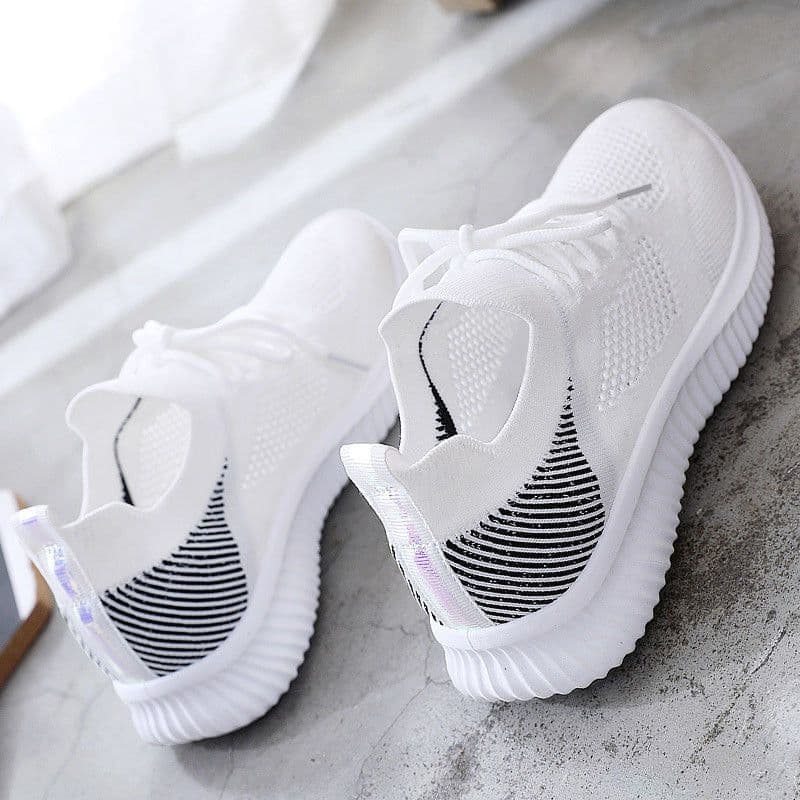 image-Women's Sports Mesh Running Shoes - Pink Low Cut