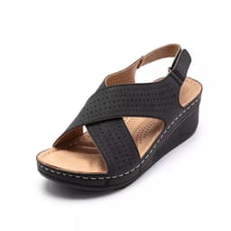 image-Women's Wedge Sandals - Beige Size 43 Eva Sole