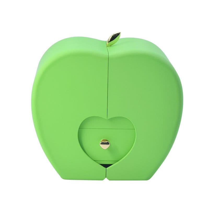 image-Christmas Apple Jewelry Box - Green & Red Ornament Packaging