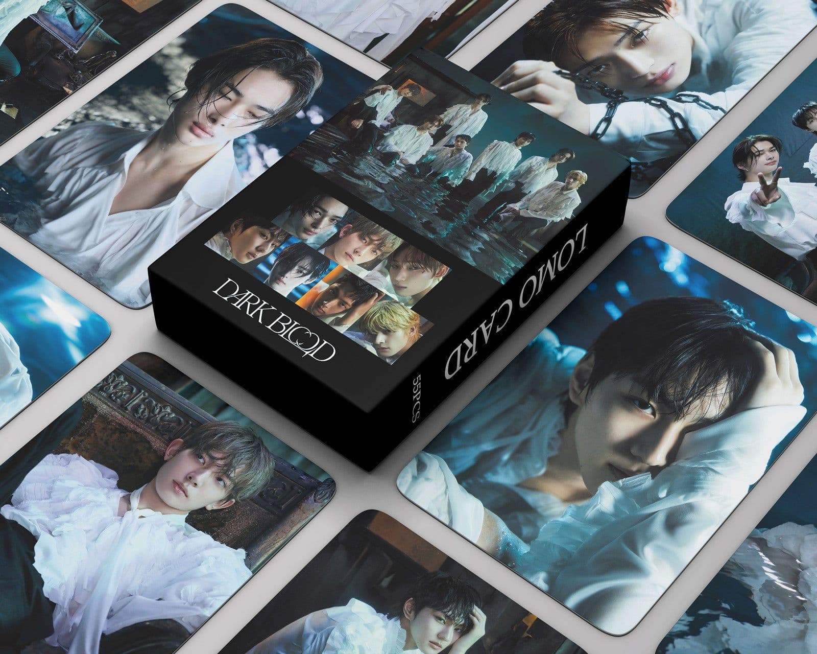 image-In stock 55 E-group photo cards DARK BLOOD cards JAY JUNGWON JAKE