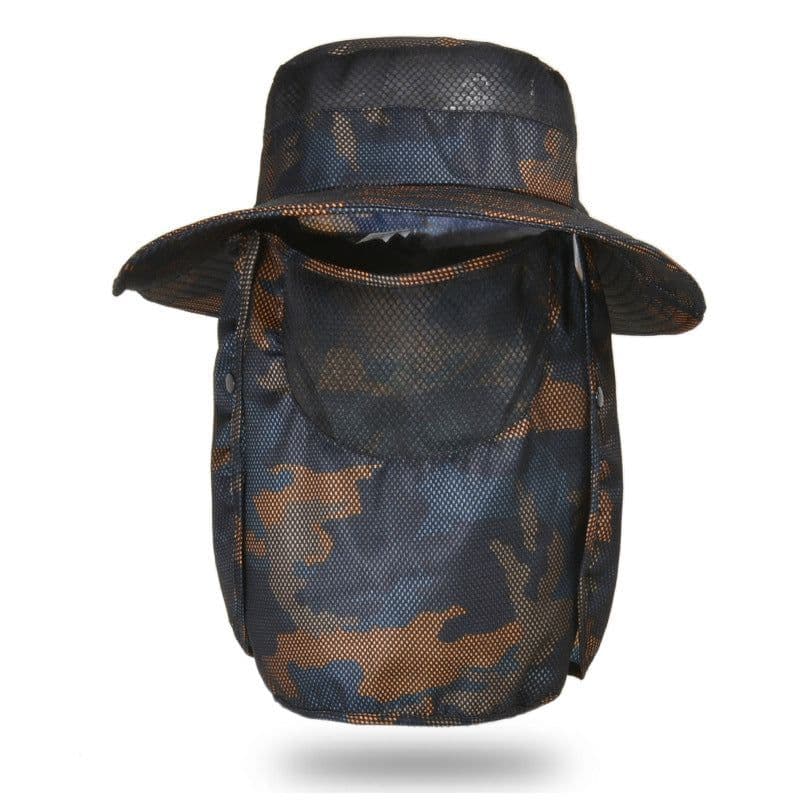 image-9012 cross-border sunscreen hat men's fishing hat camouflage sun hat cover face summer outdoor fisherman hat sun hat