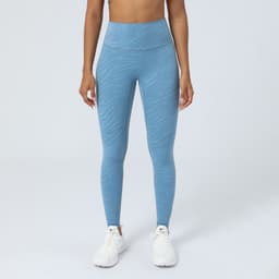 image-Foreign trade European and American buttocks printed yoga pants women's hip lifting running fitness nine-point pants nude high-waist tight sports pants