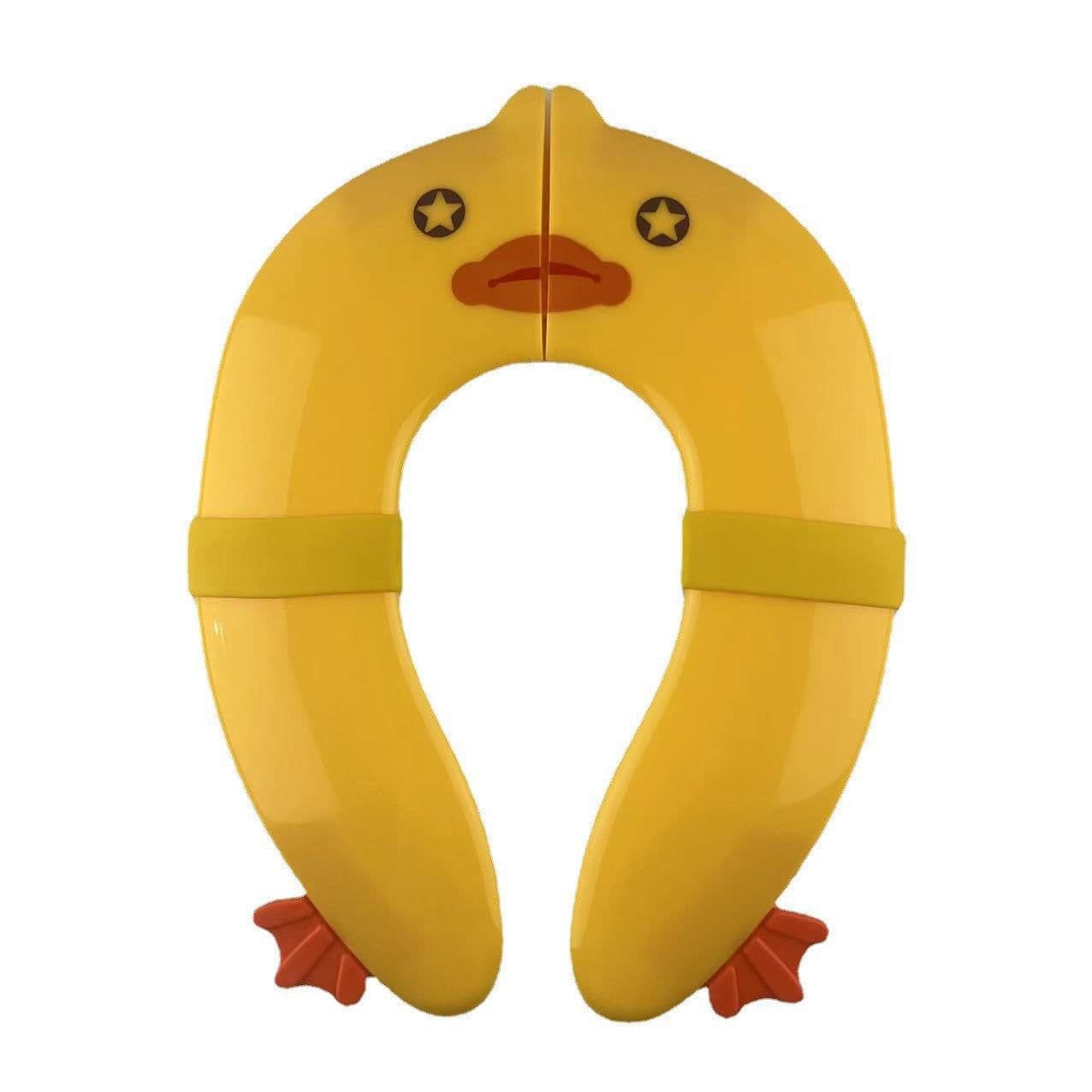 image-Children's Folding Toilet Seat - Portable Yellow
