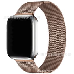 image-Apple Watch iWatch Ultra Milanese Magnetic Strap - Stainless Steel Brown 42mm