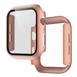 image-Suitable for Apple 7 representative case iwatch S7 watch protective cover shell film integrated PC frosted tempered film all-inclusive shell
