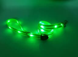 image-LED Pet Collar USB Charging - Nylon Black