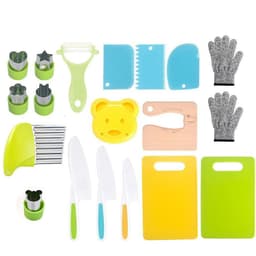 image-Children's Plastic Knife Set 19pc - Serrated Blade