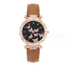 image-Douyin Women's Butterfly Digital Watch - Fashionable Simple