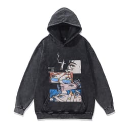 image-Cotton Fleece Hoodie - Kangaroo Pocket Loose Fit XXL