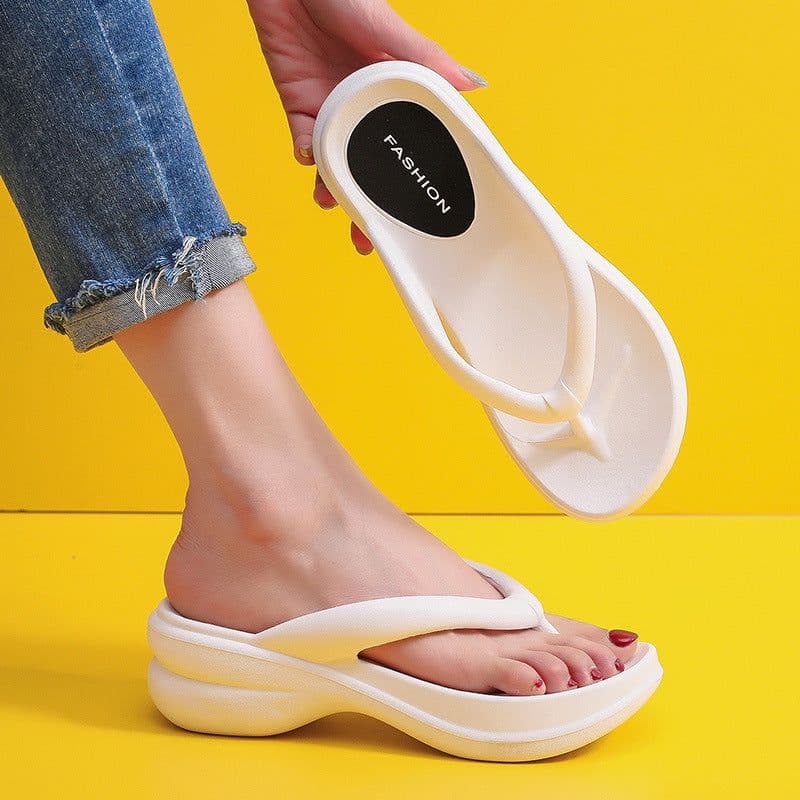 image-Flip-flops Women's Beach Sandals Thick-Soled