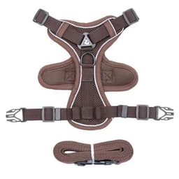 image-Beckett Dog Harness Vest - Brown XL Reflective