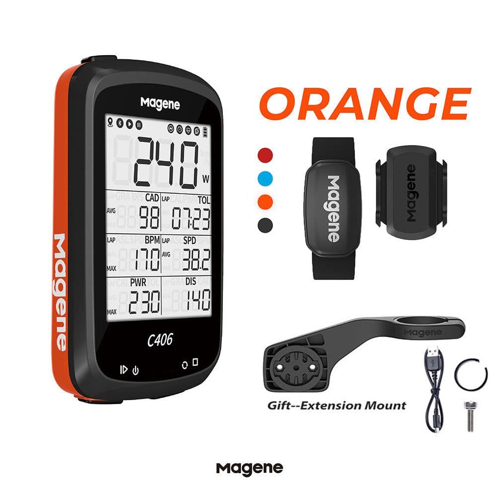 image-Magene C406 Waterproof GPS Mountain Bike - Wireless Smart Code