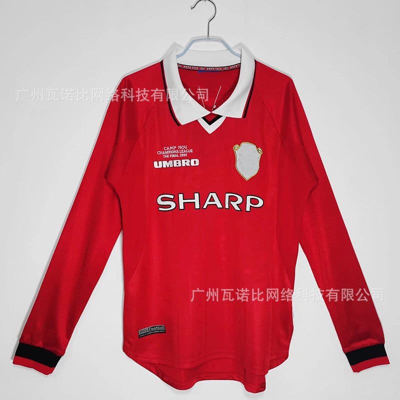 image-Football Jersey - Retro Home Away Long Sleeve Polyester