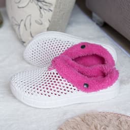 image-Cotton Slippers Women's Unisex White Low Heel