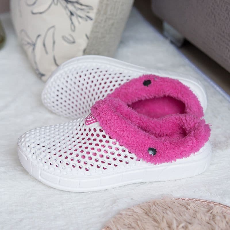 image-Cotton Slippers Women's Unisex White Low Heel